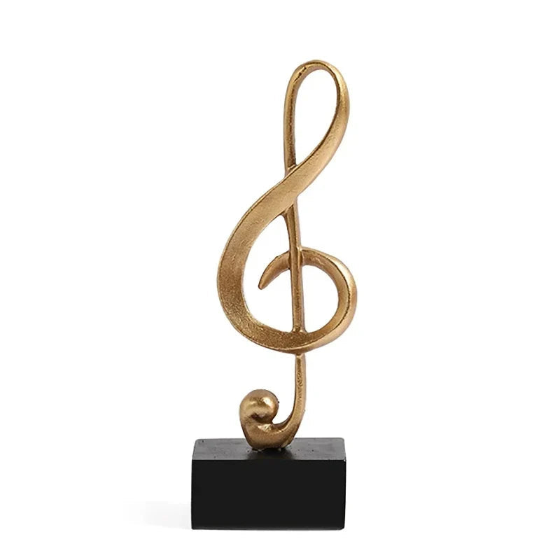 Ornamento Notas Musicais Douradas – Elegância e Harmonia na Sua Decoração 🎶✨ Canto Decor