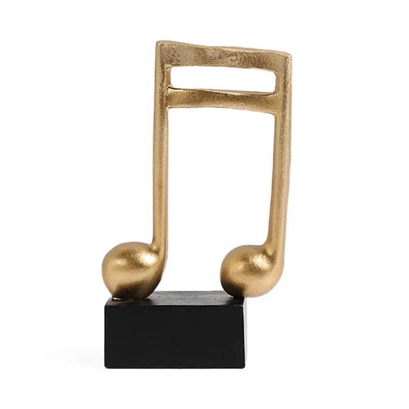 Ornamento Notas Musicais Douradas – Elegância e Harmonia na Sua Decoração 🎶✨ Canto Decor