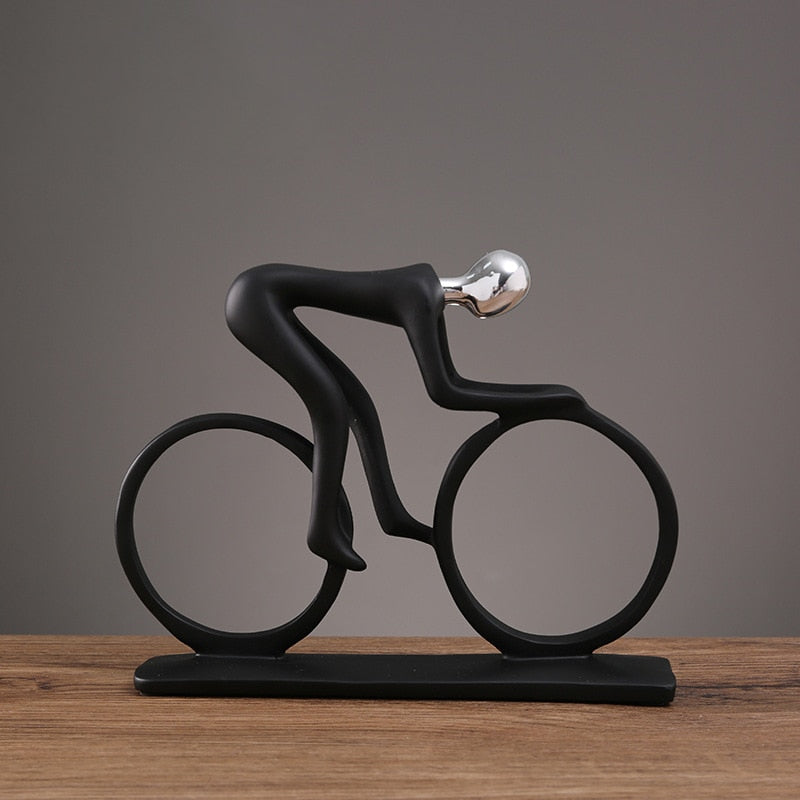 Ornamento Decorativo – O Ciclista: Movimento e Estilo na Sua Decoração Canto Decor