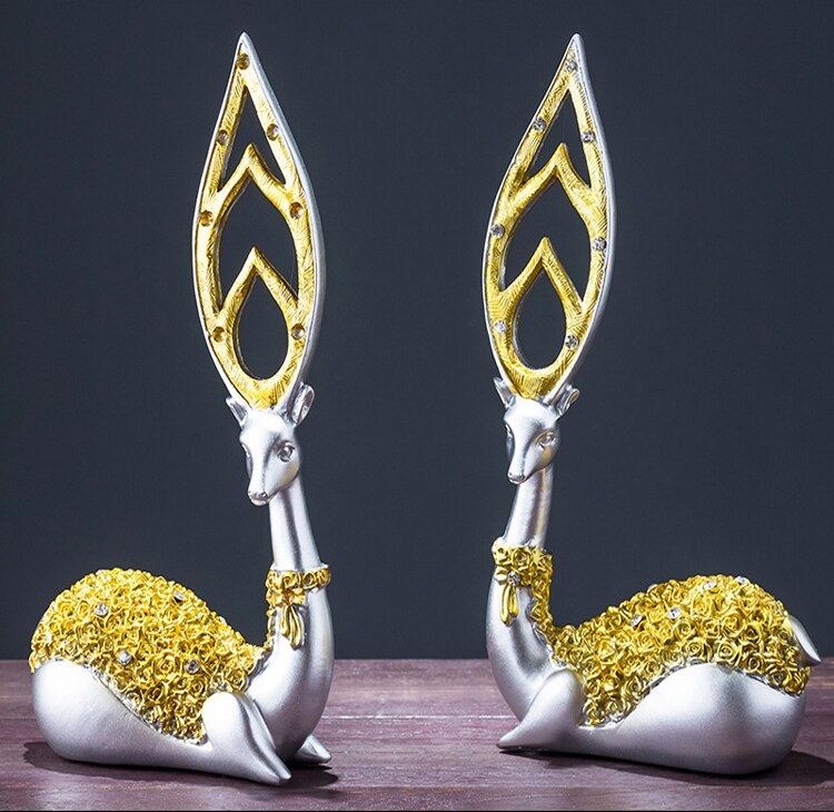 Ornamento The Deer - Conjunto com 2 peças Canto Decor