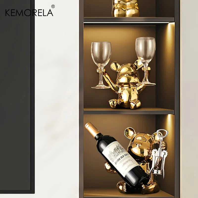 Suporte para Vinhos Estilo Urso Canto Decor