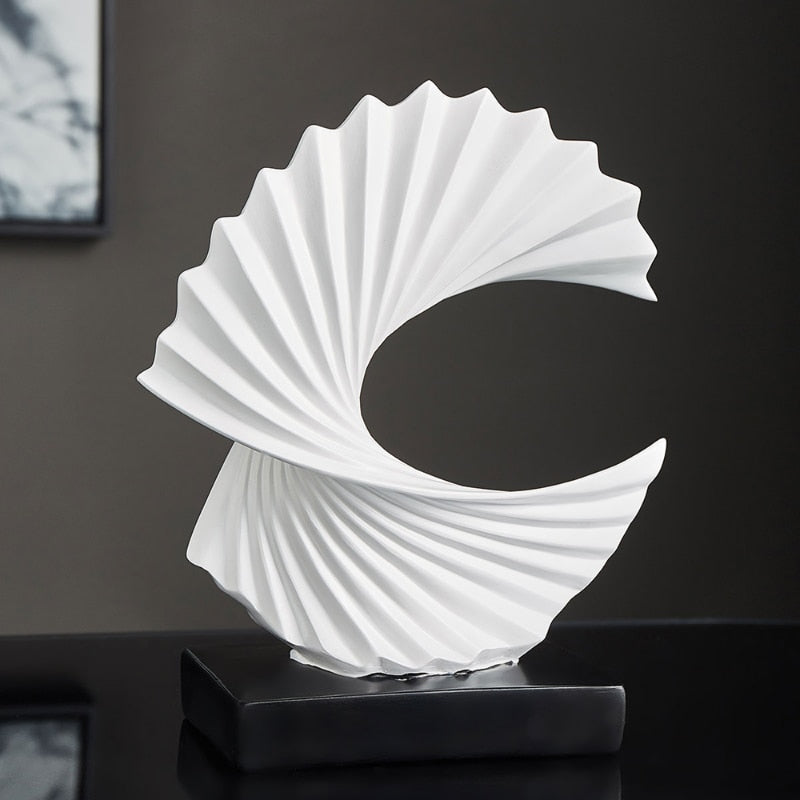 Ornamento Moderno Abstrato A Onda Canto Decor