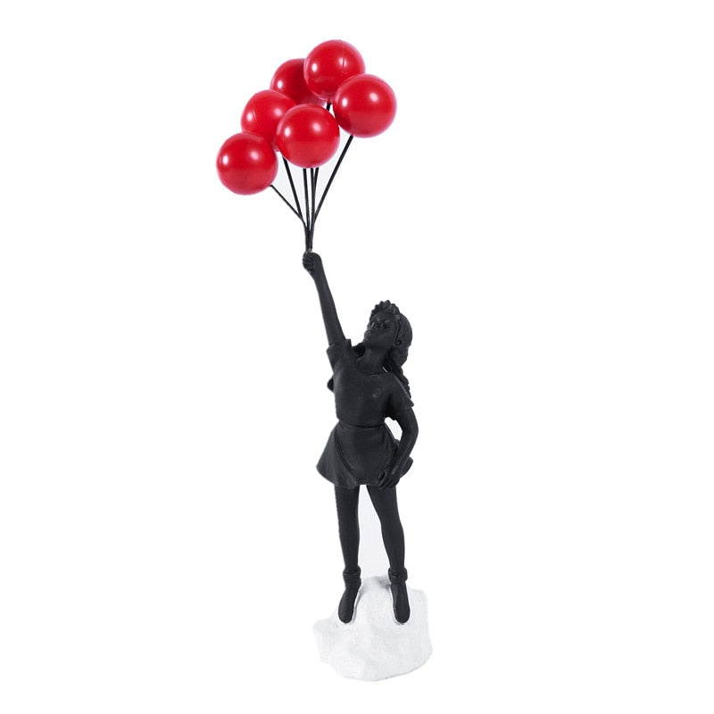 Estatueta Criativa – A Menina Voadora: Arte e Inspiração para Sua Decoração Canto Decor