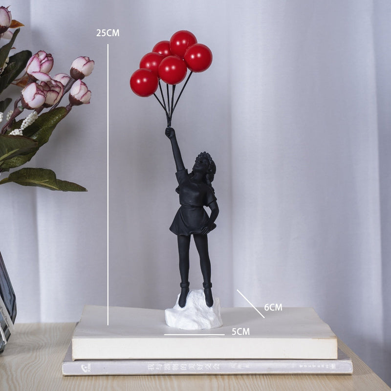 Estatueta Criativa – A Menina Voadora: Arte e Inspiração para Sua Decoração Canto Decor