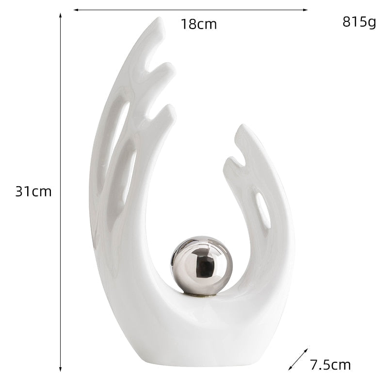 Linha HomeStyle - Ornamento Cerâmico A Mão Canto Decor
