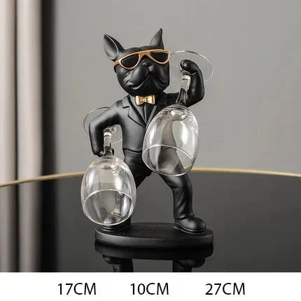 Ornamento Bulldog Porta Taças Canto Decor