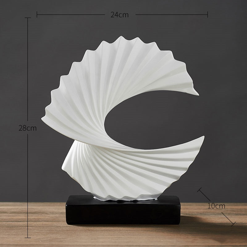 Ornamento Moderno Abstrato A Onda Canto Decor