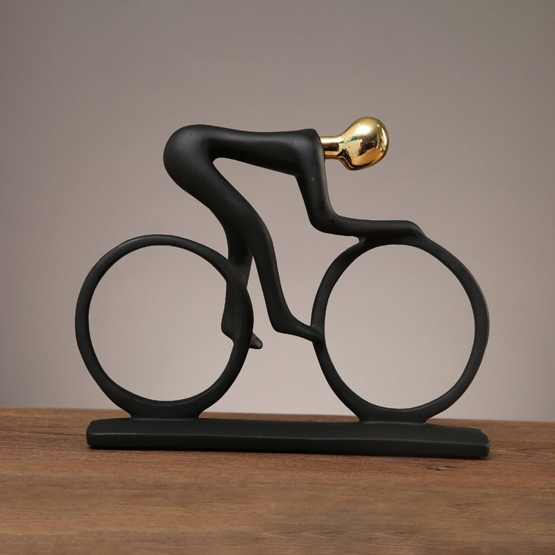 Ornamento Decorativo – O Ciclista: Movimento e Estilo na Sua Decoração Canto Decor
