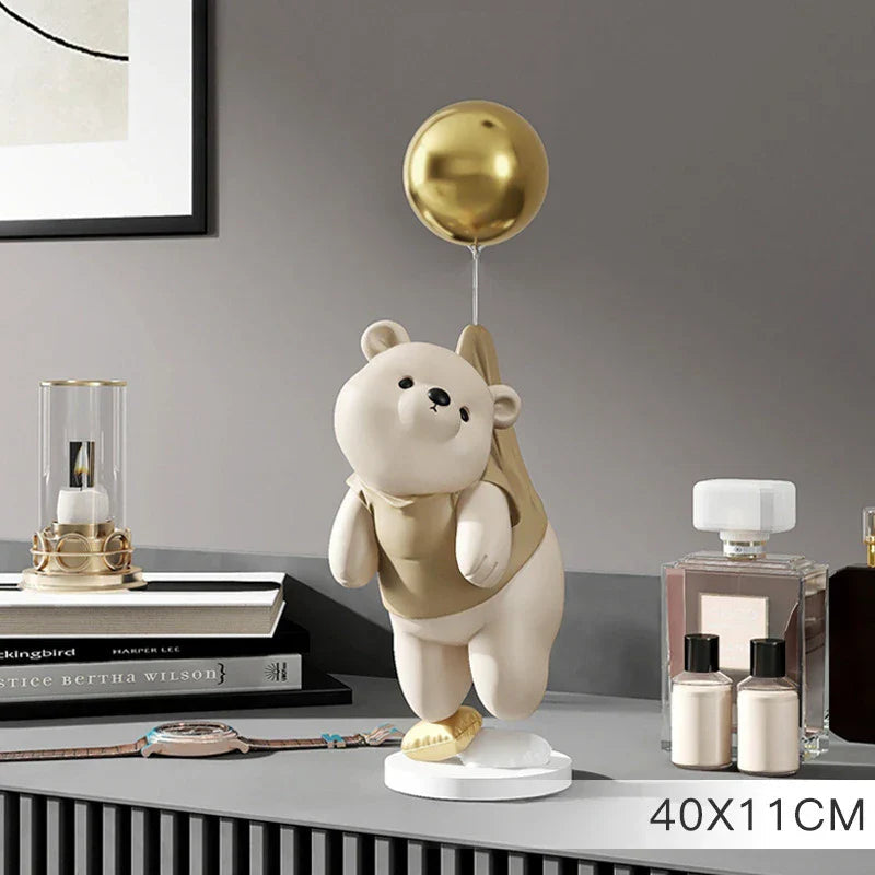 Ornamento Urso Polar e o Balão Canto Decor