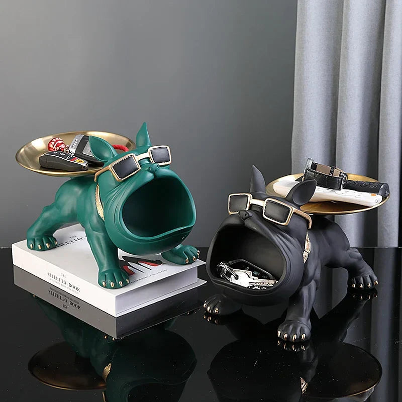 Ornamento Criativo Bulldog Inglês Canto Decor