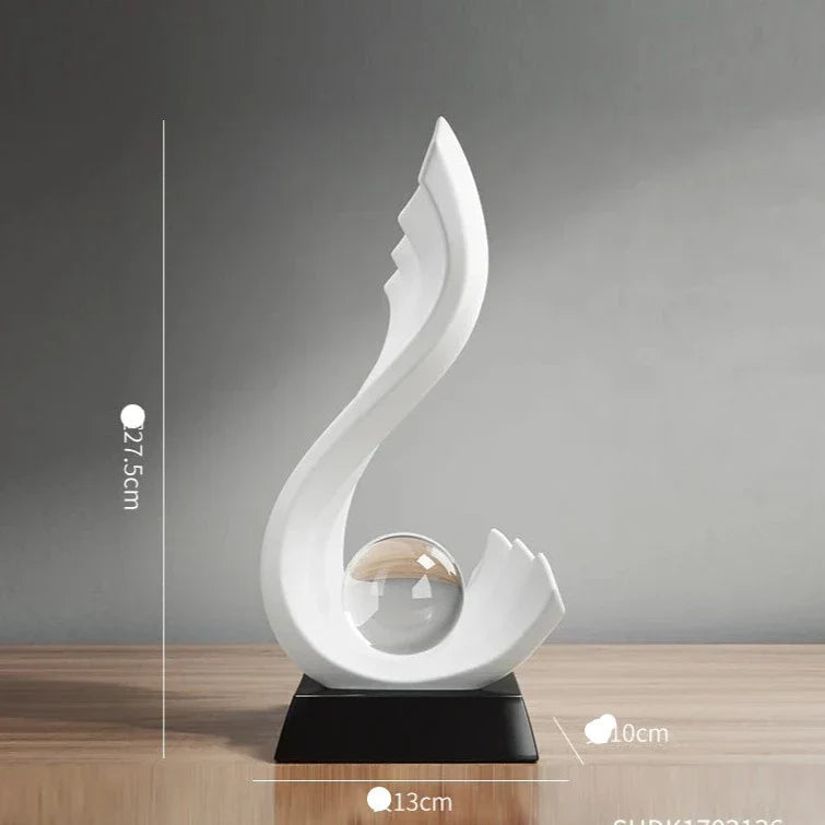 Ornamento Ondas do Mar Canto Decor