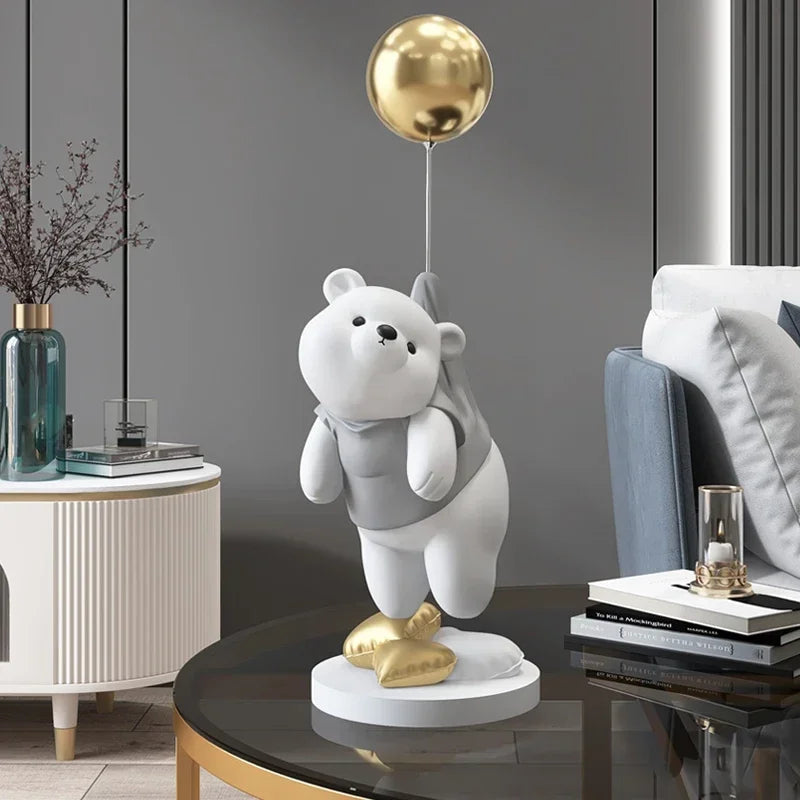 Ornamento Urso Polar e o Balão Canto Decor