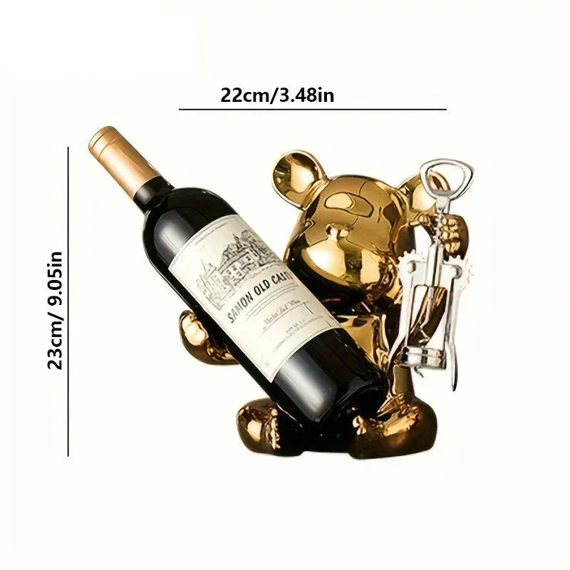 Suporte para Vinhos Estilo Urso Canto Decor