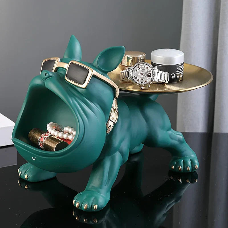 Ornamento Criativo Bulldog Inglês Canto Decor