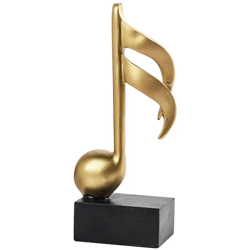 Ornamento Notas Musicais Douradas – Elegância e Harmonia na Sua Decoração 🎶✨ Canto Decor