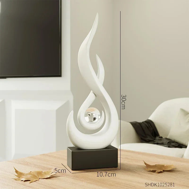 Ornamento Chamas Abstratas Canto Decor