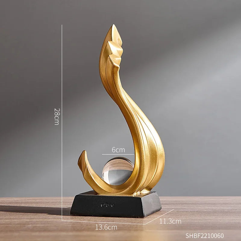 Ornamento Abstrato Flow Canto Decor