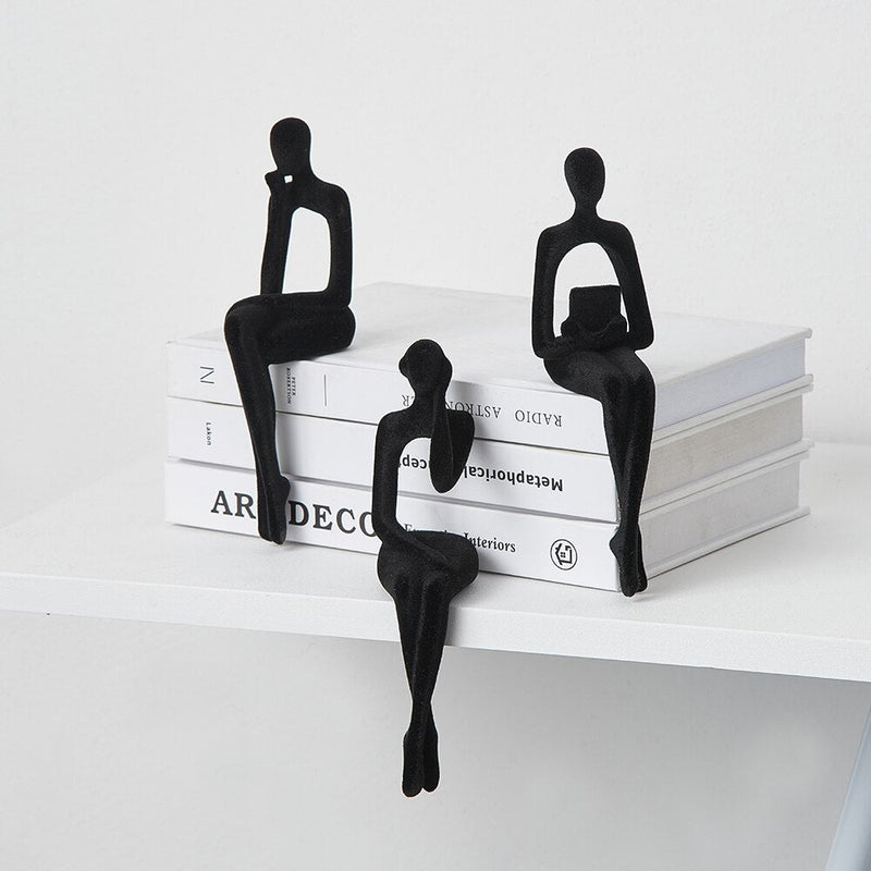 Estatuetas Minimalistas Trio Pensador Canto Decor
