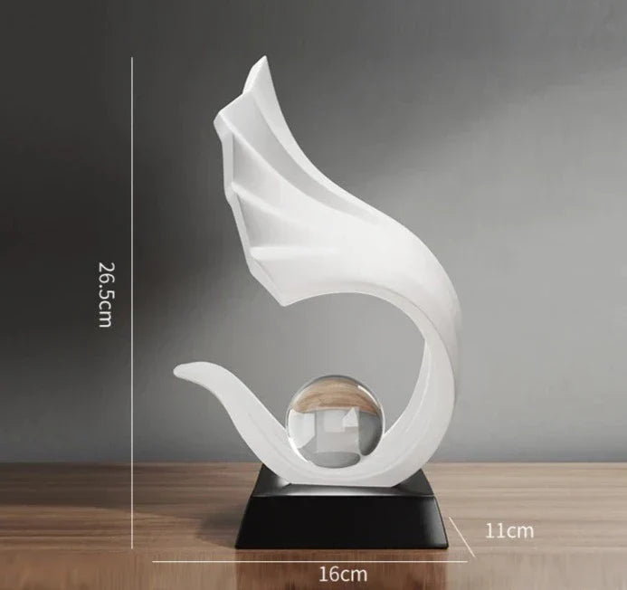 Ornamento Ondas do Mar Canto Decor