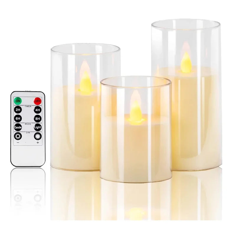 Velas Artificiais - Conjunto com 3 Peças | Canto Decor