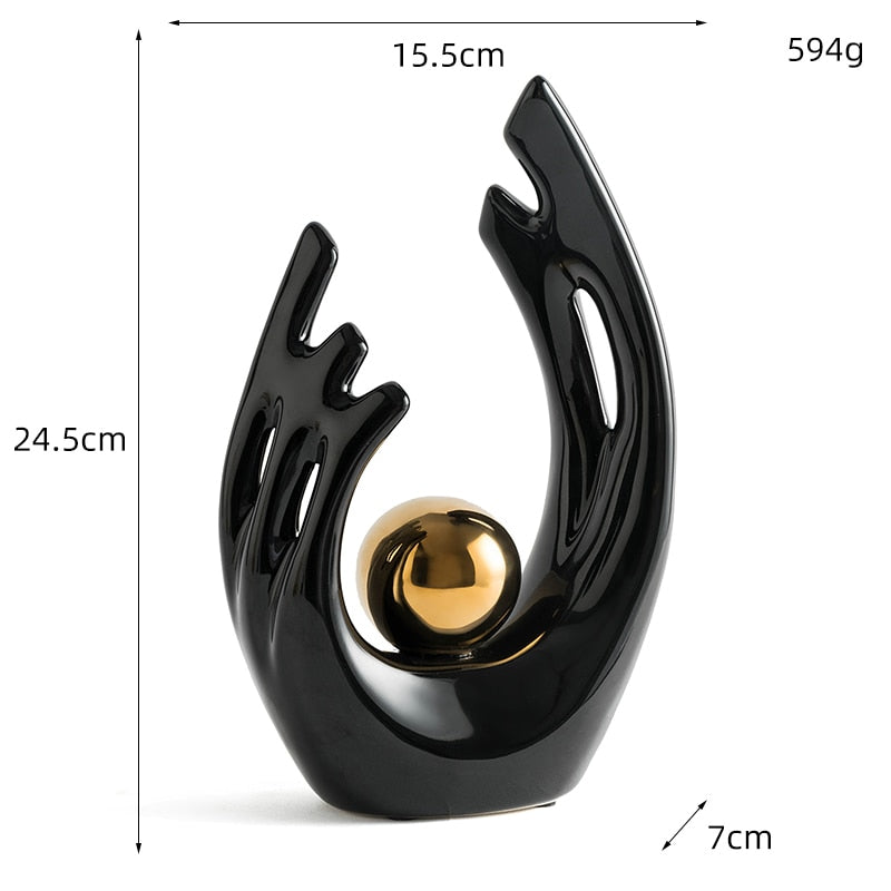 Linha HomeStyle - Ornamento Cerâmico A Mão Canto Decor