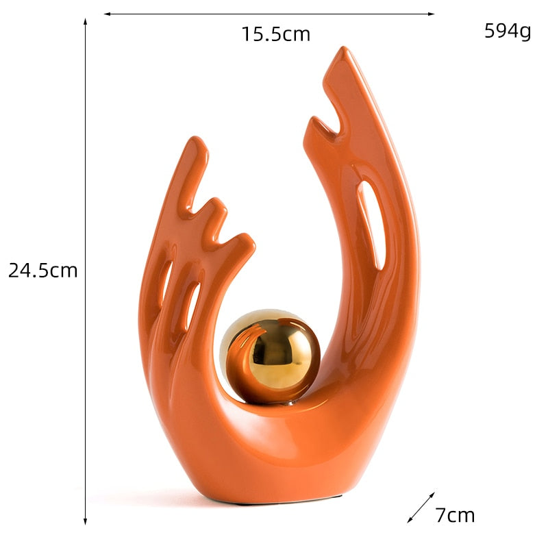 Linha HomeStyle - Ornamento Cerâmico A Mão Canto Decor