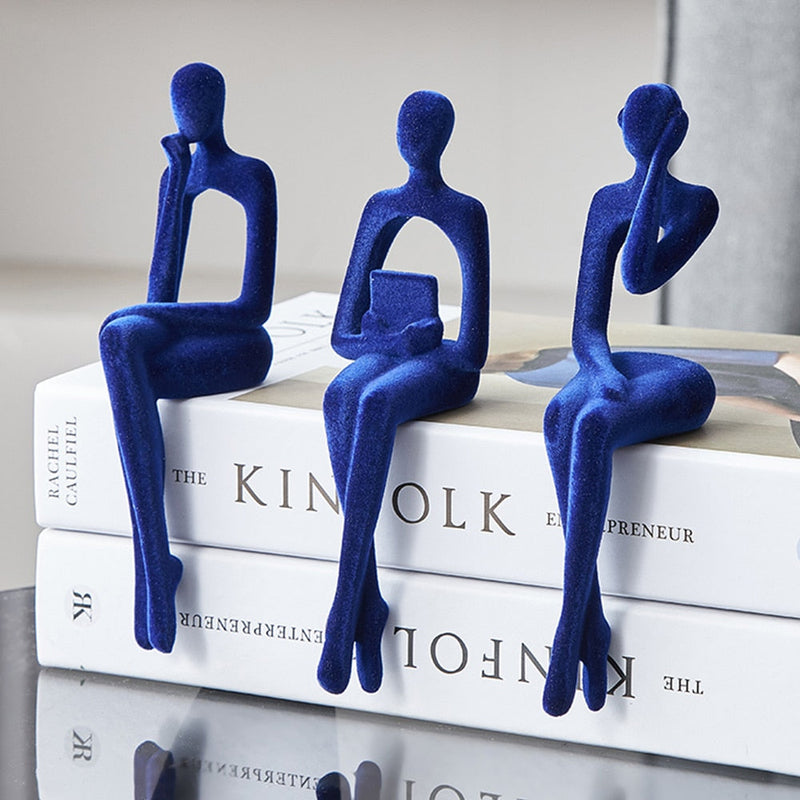 Estatuetas Minimalistas Trio Pensador Canto Decor