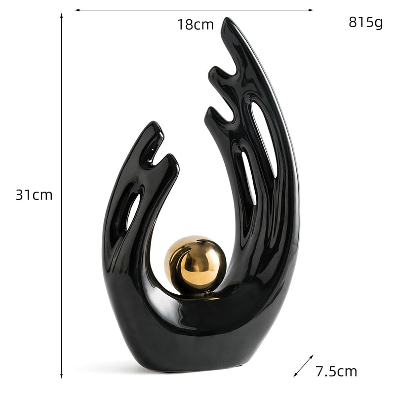 Linha HomeStyle - Ornamento Cerâmico A Mão Canto Decor