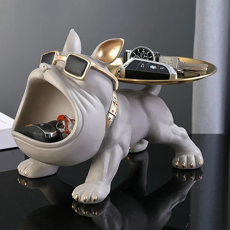 Ornamento Criativo Bulldog Inglês Canto Decor