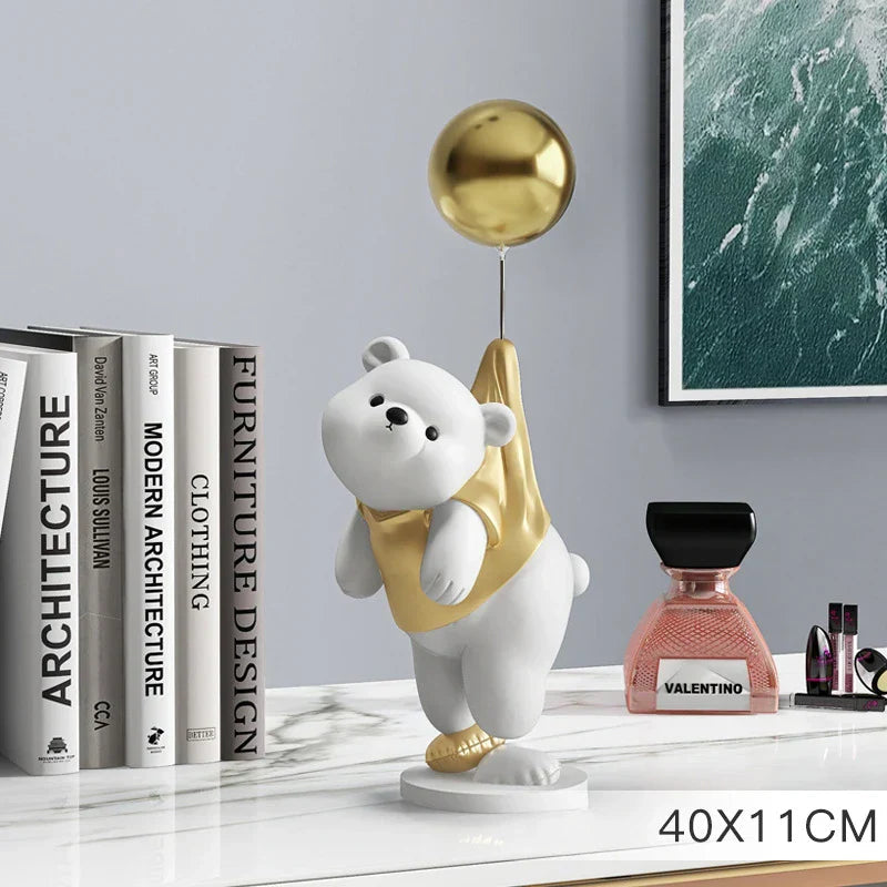 Ornamento Urso Polar e o Balão Canto Decor
