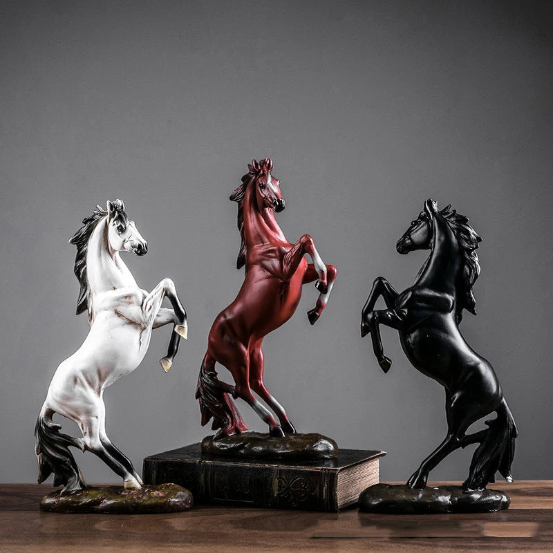 Ornamento Cavalo Imponente Canto Decor