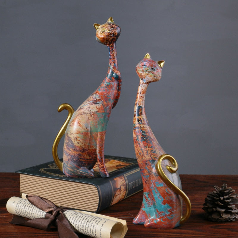 Ornamento Gatos em Cores - OFERTA LEVE 2 PAGUE 1 | Canto Decor Canto Decor