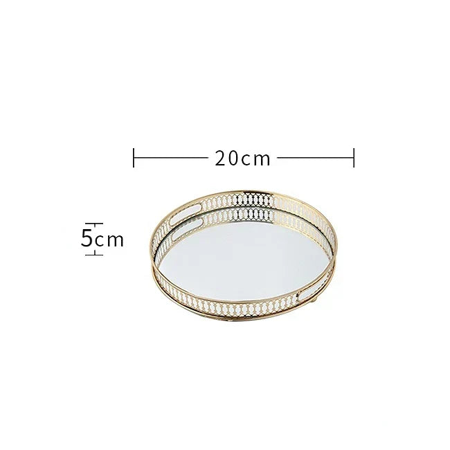Bandeja Decorativa com Espelho – Sofisticação e Elegância para sua Decoração Canto Decor
