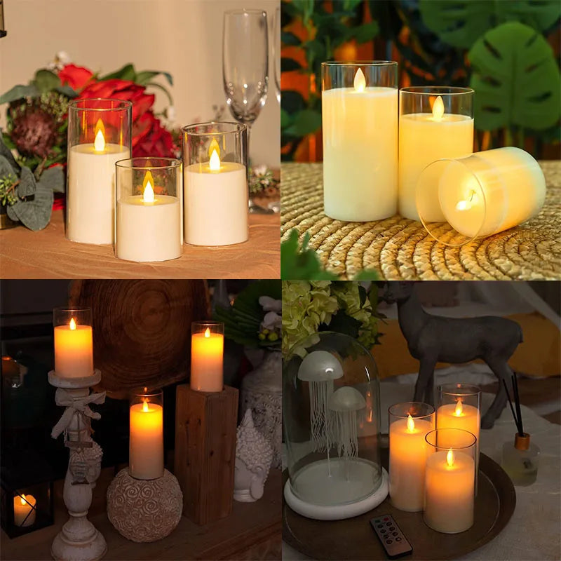 Velas Artificiais - Conjunto com 3 Peças | Canto Decor