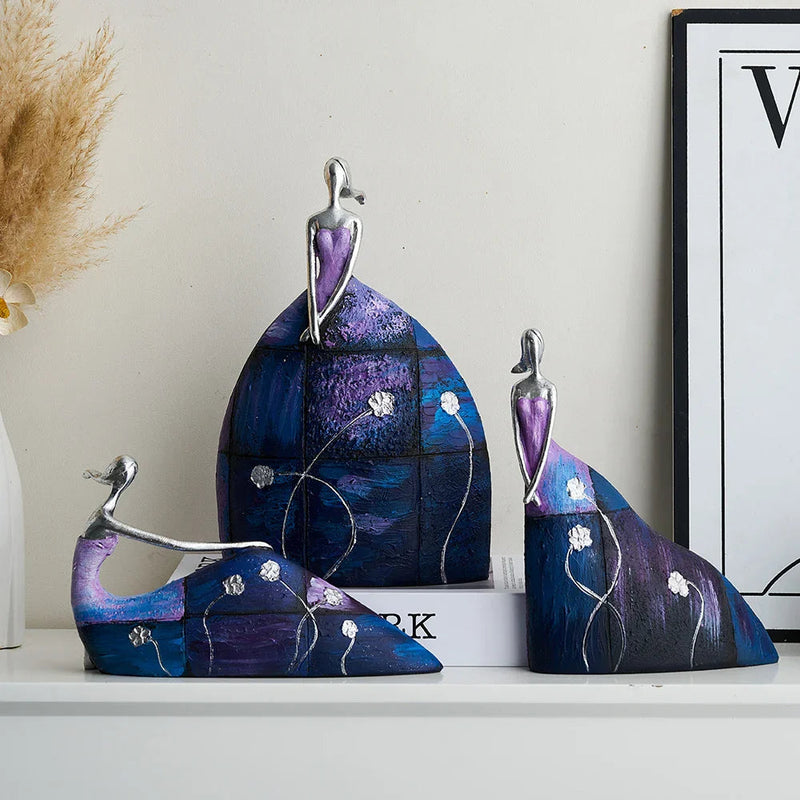 Ornamento Mulheres Abstratas Canto Decor