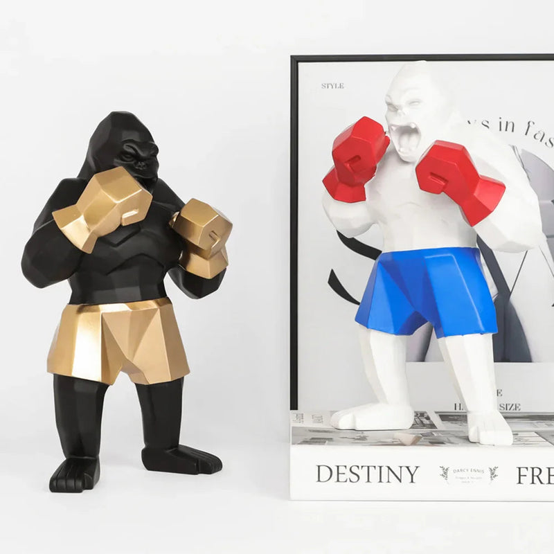 Ornamento Gorilla Boxeador Canto Decor