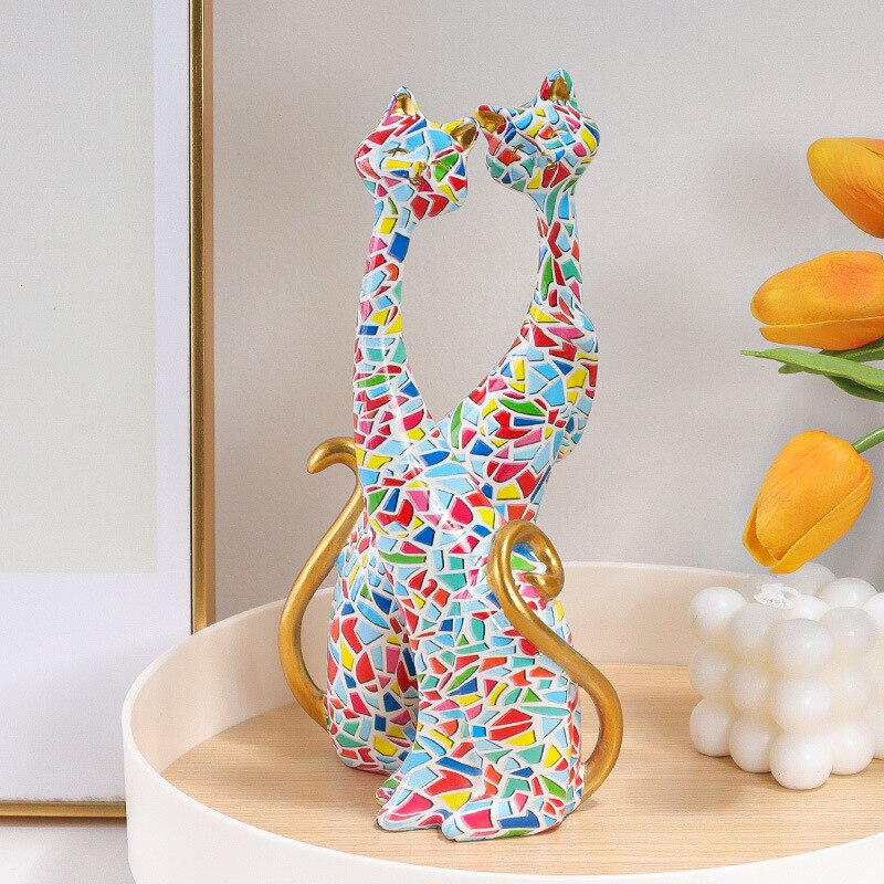 Ornamento Gatos em Cores - OFERTA LEVE 2 PAGUE 1 | Canto Decor Canto Decor