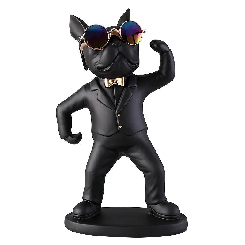 Ornamento Bulldog Porta Taças Canto Decor