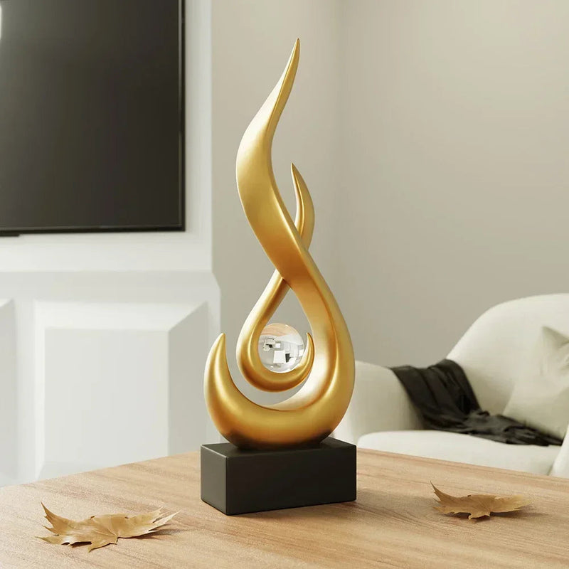 Ornamento Chamas Abstratas Canto Decor