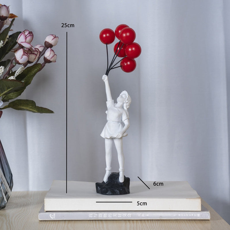 Estatueta Criativa – A Menina Voadora: Arte e Inspiração para Sua Decoração Canto Decor