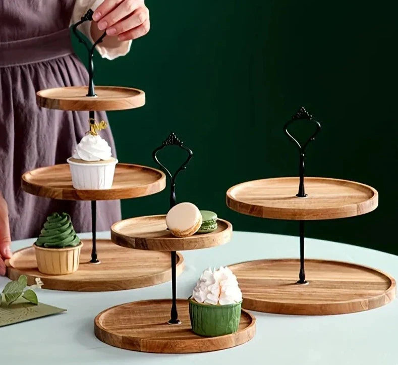 Suporte Bandeja em Camadas – Organização e Elegância para Sua Mesa | Canto Decor Canto Decor