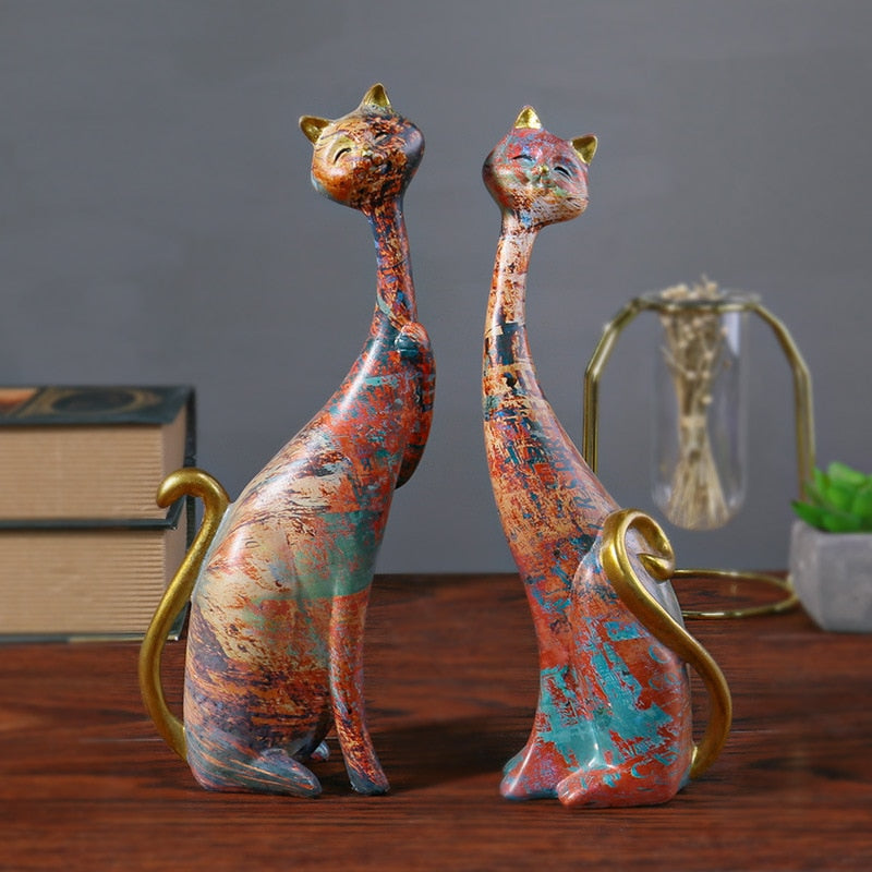 Ornamento Gatos em Cores - OFERTA LEVE 2 PAGUE 1 | Canto Decor Canto Decor