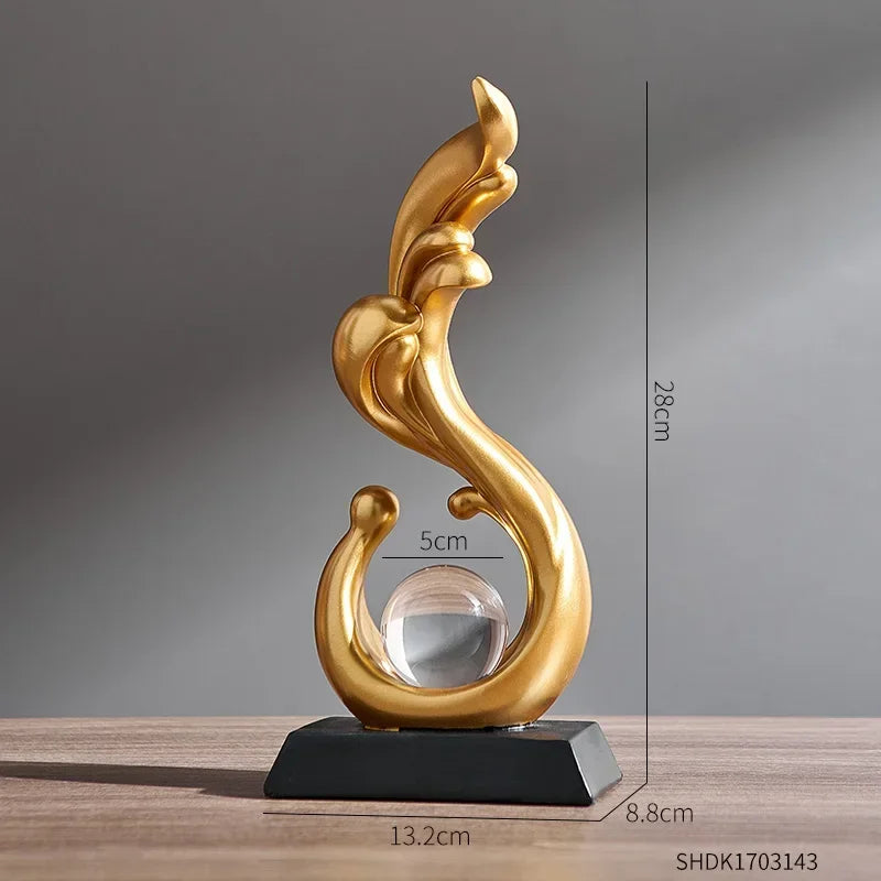 Ornamento Abstrato Flow Canto Decor