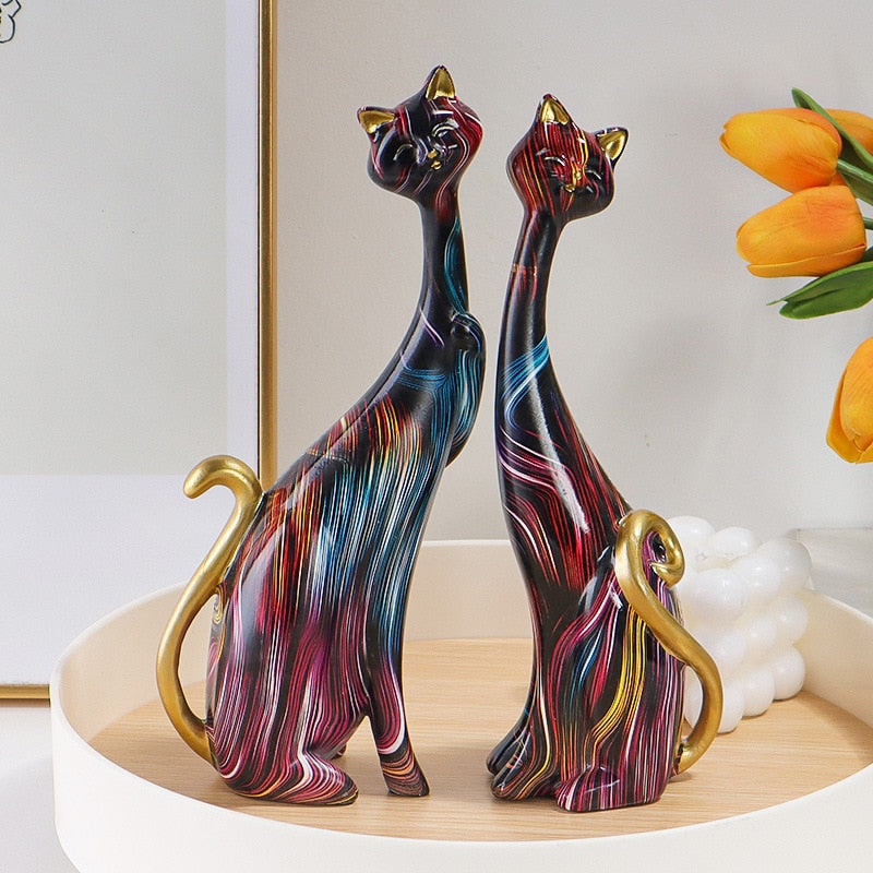 Ornamento Gatos em Cores - OFERTA LEVE 2 PAGUE 1 | Canto Decor Canto Decor