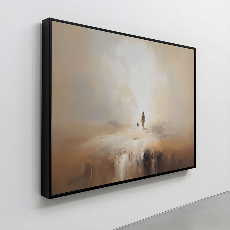 Quadro Decorativo: Jesus, o Bom Pastor | Alta Resolução 4K - Decore PAZ 🖼️🤎 Decore Paz