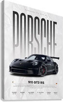 Quadro motivacional, "Porsche 911 GT3 RS" | Leve estilo, potência e desempenho demonstrados em sua parede 🏁 Decore Paz