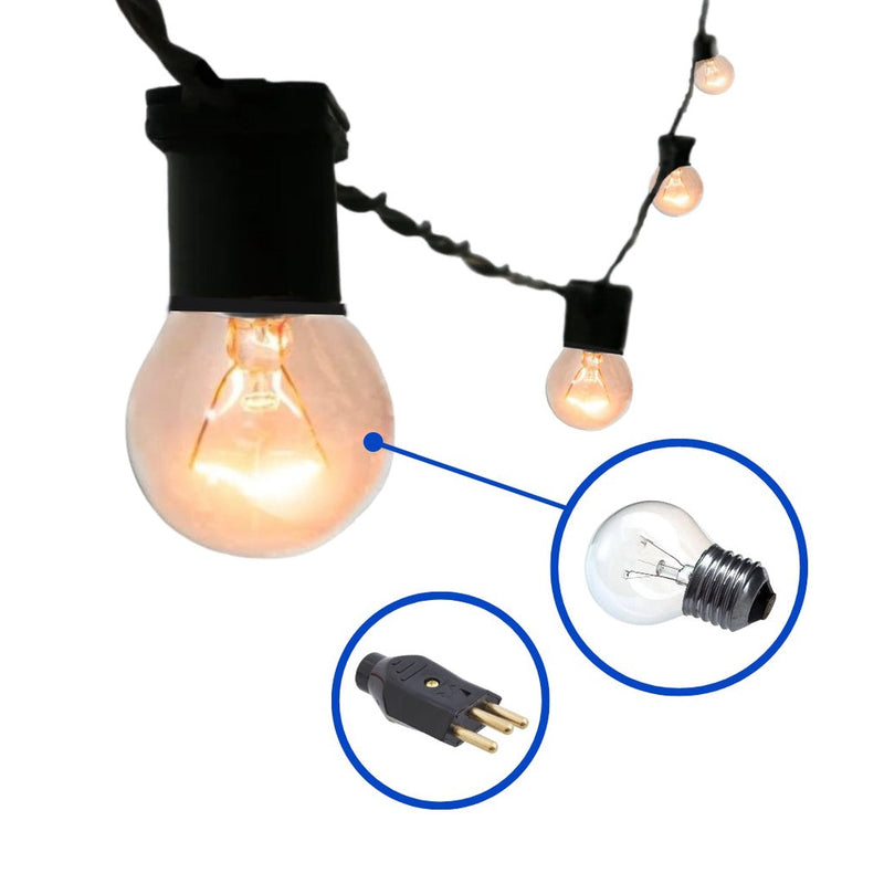 Varal De Luzes Festao 20 Mts (Lampadas Inclusa) Canto Decor