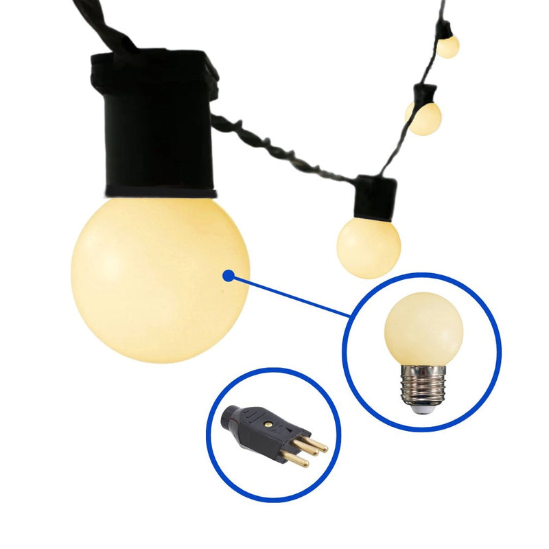 Varal De Luzes Festao 20 Mts (Lampadas Inclusa) Canto Decor