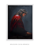 Príncipe Jesus com Capa Vermelha | Quadro decorativo Cristão 4K 🙌🏻👑🖼️
