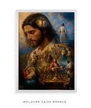 Quadro: A Jornada de Jesus | Arte Cristã, alta resolução 4K - Autoria Própria 🕊️🌊⛰️🙏🏼